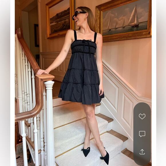 NWT NEW Hunter Bell Fleur Dress in Onyx Size XS - Picture 6 of 12